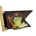 Cabane de jeux en bois brut Pirate avec bac à sable - SOULET