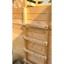Cabane de jeux en bois brut Shopping avec comptoir de vente - SOULET
