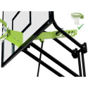 Panneau de basket Galaxy - vert/noir - mural - cercle dunk - Exit Toys