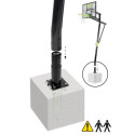Panneau de basket Galaxy - vert/noir - fixation au sol - Exit Toys
