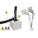 Panneau de basket Galaxy - vert/noir - fixation au sol - Exit Toys