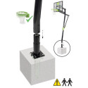 Panneau de basket Galaxy - vert/noir - au sol -cercle dunk - Exit Toys