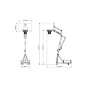 Panneau de basket Galaxy - vert/noir - mobile - Exit Toys