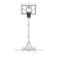 Panneau de basket Comet - vert/noir - mobile - Exit Toys