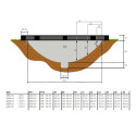 Trampoline enterré Allure Classic - vert - diam.305cm - Exit Toys
