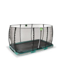 Trampoline enterré Allure Classic - vert - 214x366cm - Exit Toys