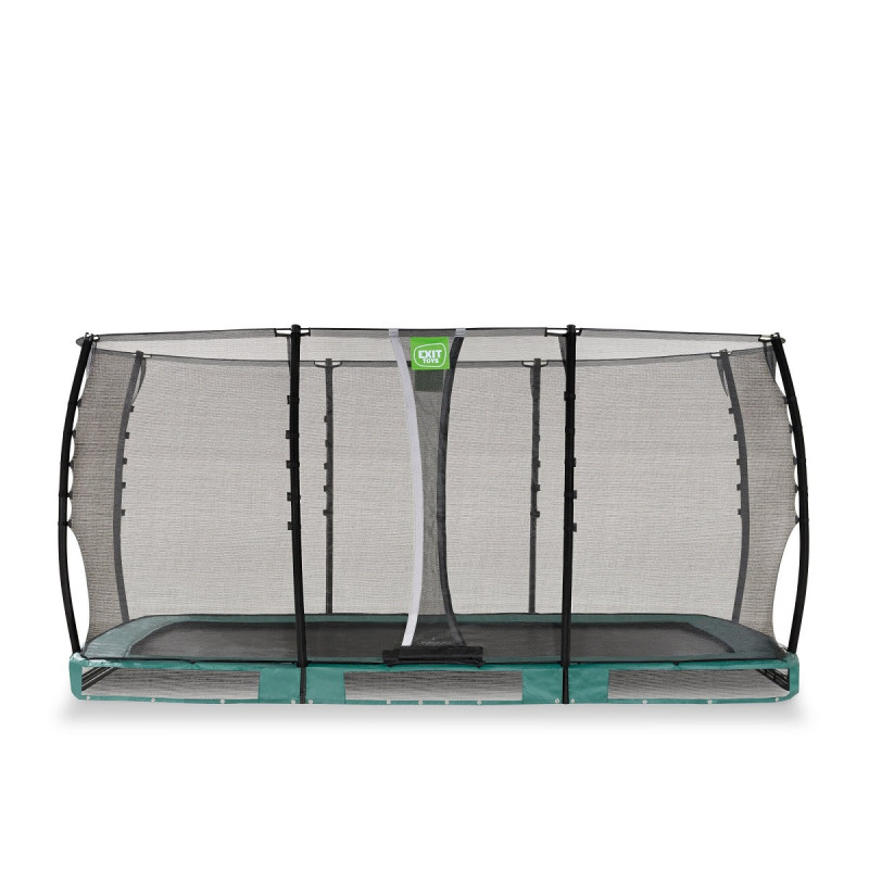 Trampoline enterré Allure Classique - vert - 244x427cm - Exit Toys