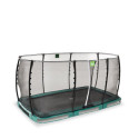 Trampoline enterré Allure Classique - vert - 244x427cm - Exit Toys