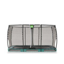 Trampoline enterré Allure Premium - vert - 214x366cm - Exit Toys