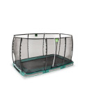 Trampoline enterré Allure Premium - vert - 214x366cm - Exit Toys