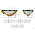 Trampoline enterré Allure Premium - noir - 244x427cm - Exit Toys