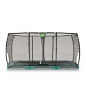 Trampoline enterré Allure Premium - vert - 244x427cm - Exit Toys