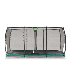 Trampoline enterré Allure Premium - vert - 244x427cm - Exit Toys
