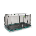 Trampoline enterré Allure Premium - vert - 244x427cm - Exit Toys