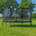 Trampoline sur pieds Allure Classic - noir - 214x366cm - Exit Toys