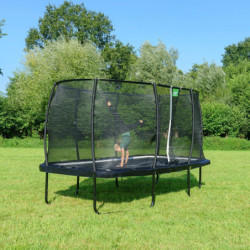 Trampoline sur pieds Allure Premium - noir - 214x366cm - Exit Toys