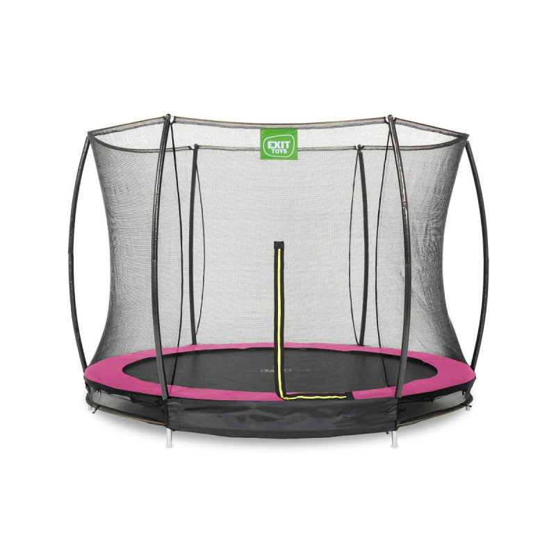 Trampoline enterré Silhouette - rose - diam. 244cm - Exit Toys