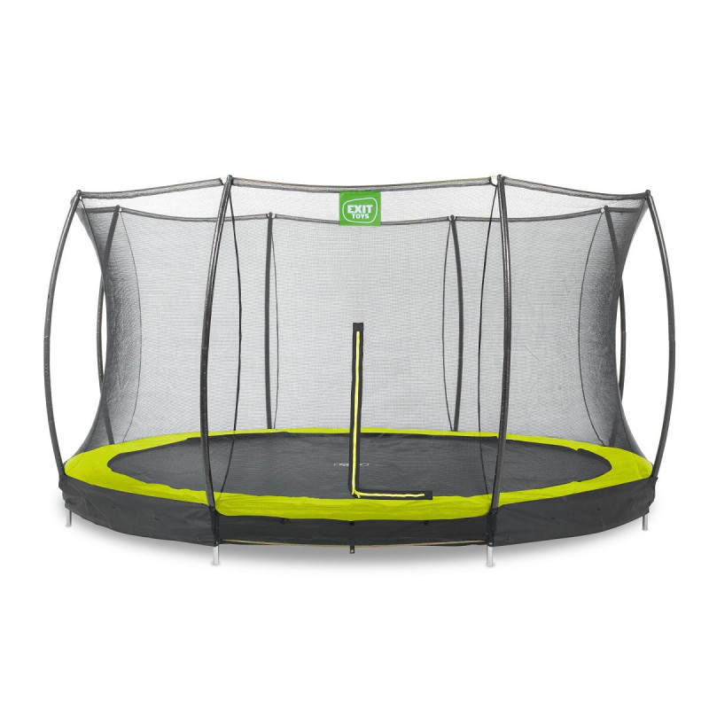 Trampoline enterré Silhouette - vert - diam. 366cm - Exit Toys