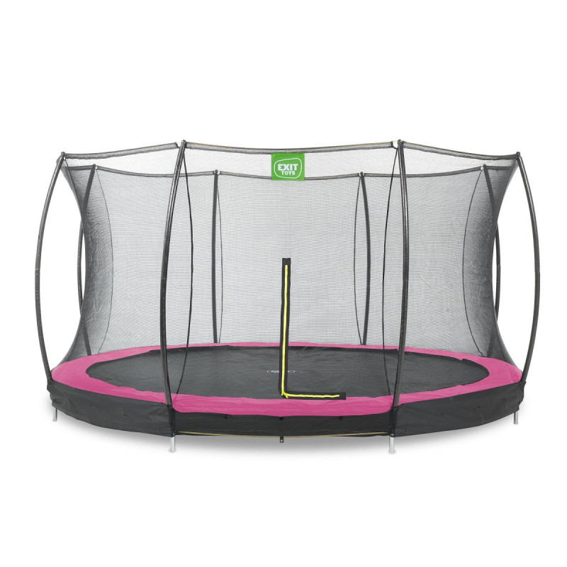 Trampoline enterré Silhouette - rose - diam. 366cm - Exit Toys