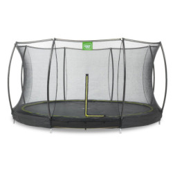 Trampoline enterré Silhouette - noir - diam. 427cm - Exit Toys