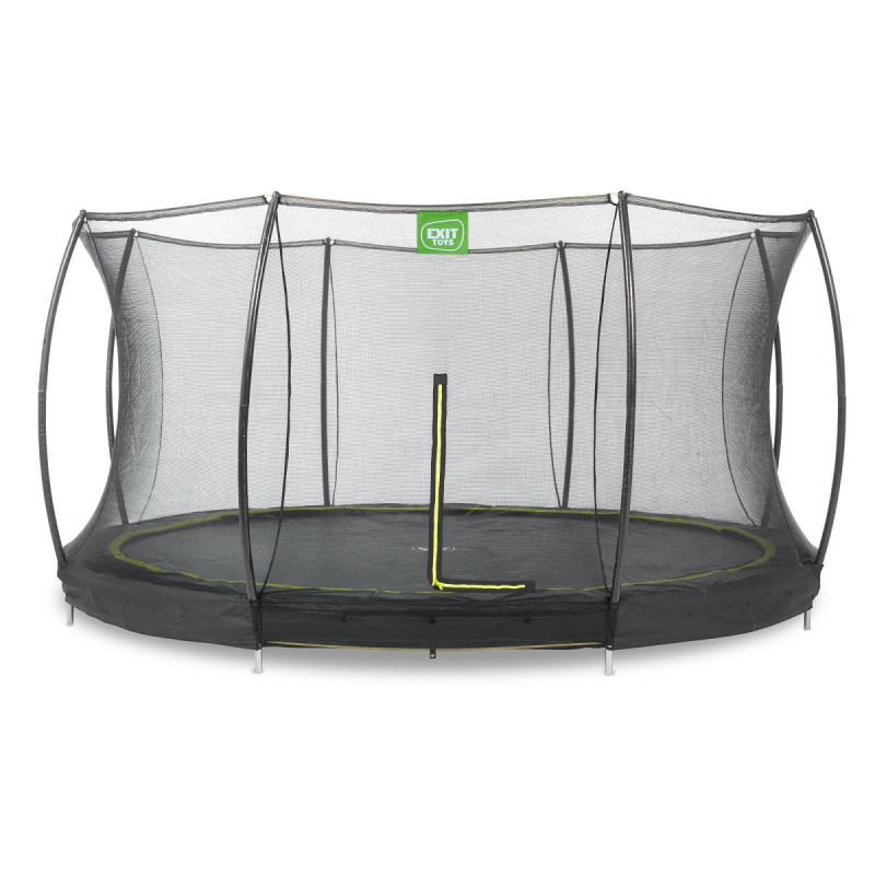 Trampoline enterré Silhouette - noir - diam. 427cm - Exit Toys