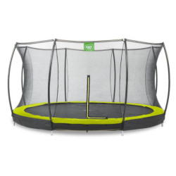 Trampoline enterré Silhouette - vert - diam. 427cm - Exit Toys