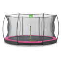 Trampoline enterré Silhouette - rose - diam. 427cm - Exit Toys