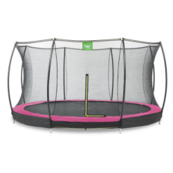 Trampoline enterré Silhouette - rose - diam. 427cm - Exit Toys