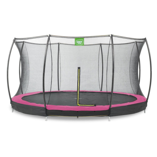 Trampoline enterré Silhouette - rose - diam. 427cm - Exit Toys