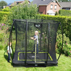 Trampoline enterré Silhouette - noir - 153x214cm - Exit Toys