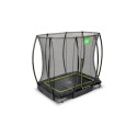 Trampoline enterré Silhouette - noir - 153x214cm - Exit Toys