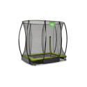 Trampoline enterré Silhouette - vert - 153x214cm - Exit Toys