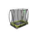 Trampoline enterré Silhouette - vert - 153x214cm - Exit Toys
