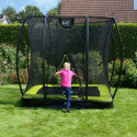 Trampoline enterré Silhouette - vert - 153x214cm - Exit Toys