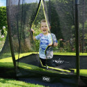 Trampoline enterré Silhouette - vert - 153x214cm - Exit Toys