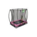 Trampoline enterré Silhouette - rose - 153x214cm - Exit Toys
