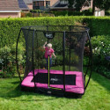 Trampoline enterré Silhouette - rose - 153x214cm - Exit Toys