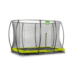 Trampoline enterré Silhouette - vert - 214x305cm - Exit Toys