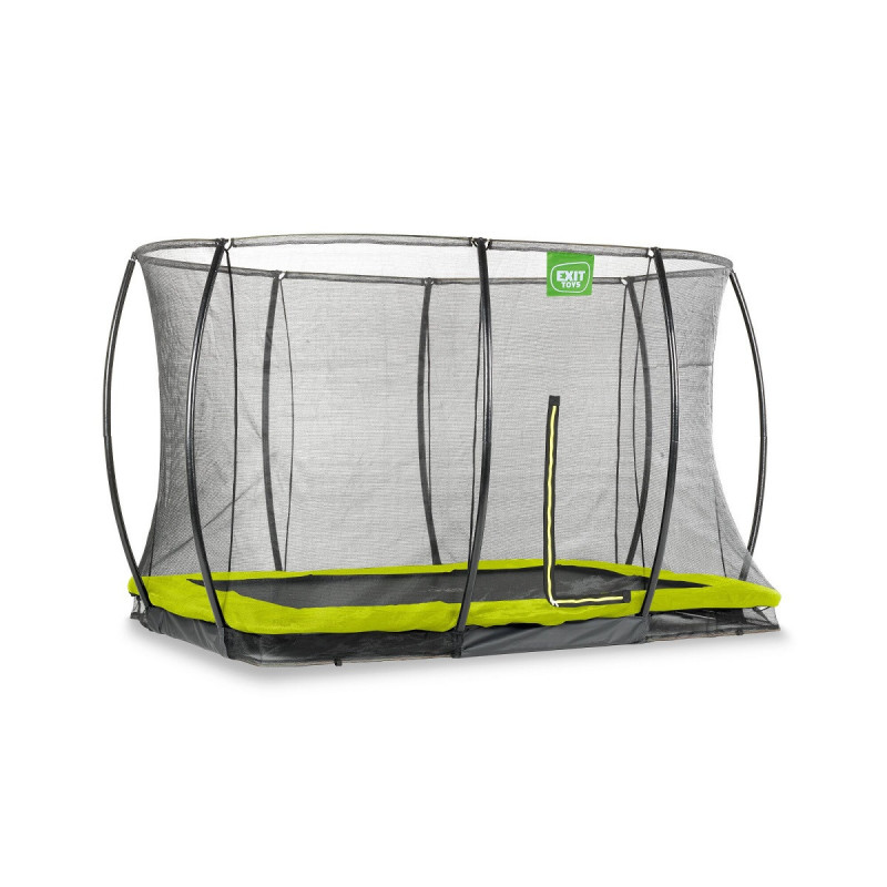 Trampoline enterré Silhouette - vert - 214x305cm - Exit Toys