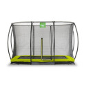 Trampoline enterré Silhouette - vert - 214x305cm - Exit Toys