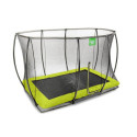 Trampoline enterré Silhouette - vert - 214x305cm - Exit Toys