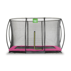Trampoline enterré Silhouette - rose - 214x305cm - Exit Toys