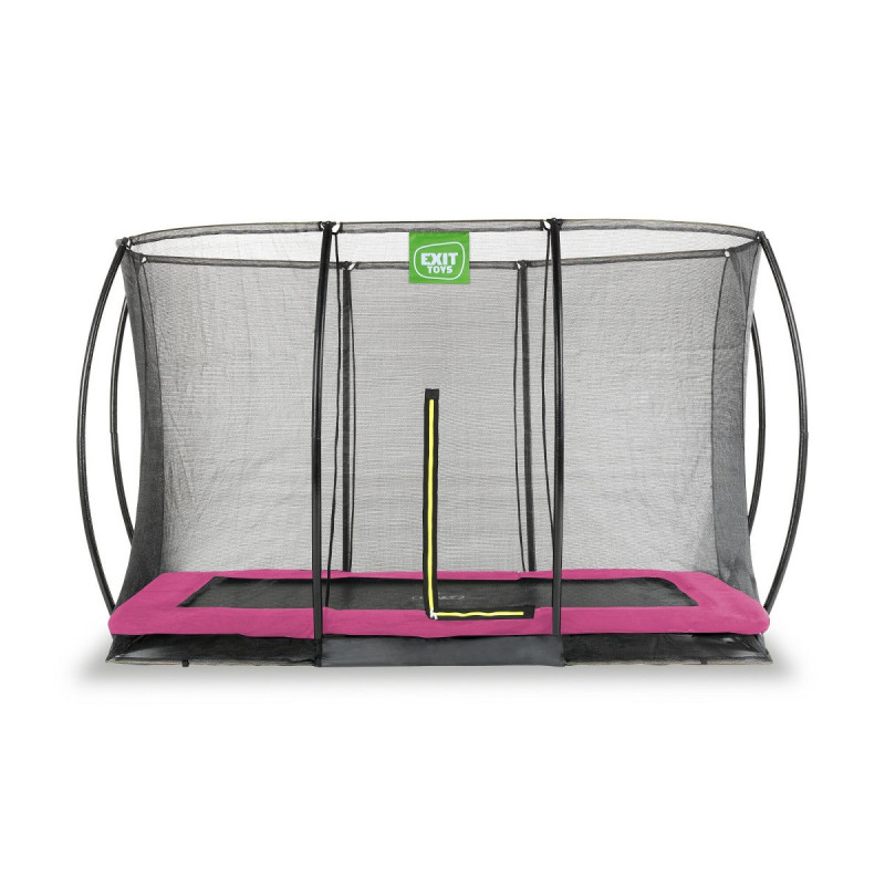 Trampoline enterré Silhouette - rose - 214x305cm - Exit Toys