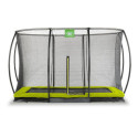 Trampoline enterré Silhouette - vert - 244x366cm - Exit Toys