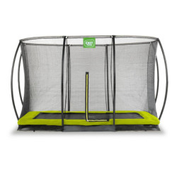 Trampoline enterré Silhouette - vert - 244x366cm - Exit Toys