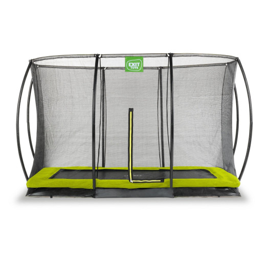 Trampoline enterré Silhouette - vert - 244x366cm - Exit Toys