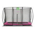 Trampoline enterré Silhouette - rose - 244x366cm - Exit Toys