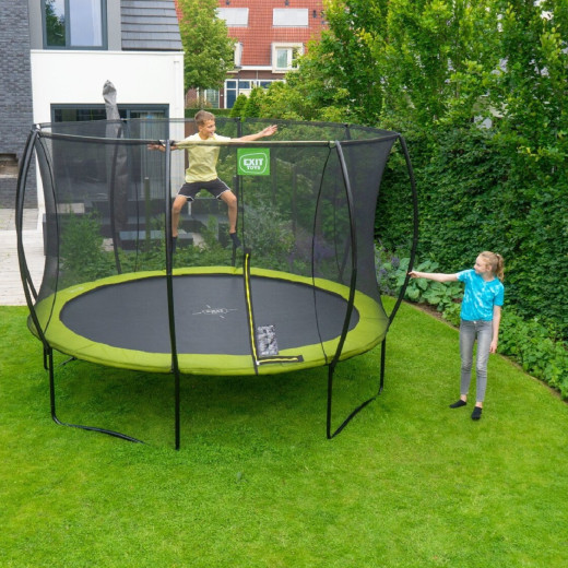 Trampoline sur pieds Silhouette - vert - diam. 244cm - Exit Toys
