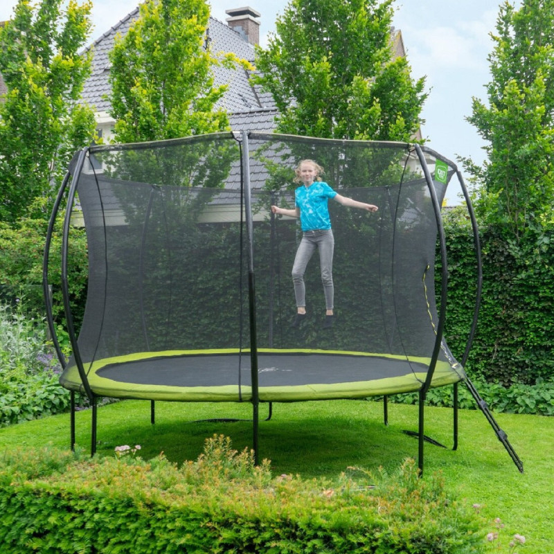Trampoline sur pieds Silhouette - vert - diam. 305cm - Exit Toys