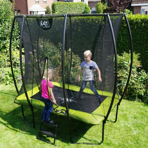 Trampoline sur pieds Silhouette - vert - 153x214cm - Exit Toys